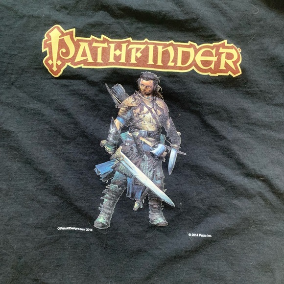 Pathfinder 2014 game t shirt Mens T Shirt Size L - Picture 3 of 7